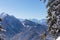 Kobesnock - Scenic view of mountain summit Dobratsch in Villacher Alps and the Julian Alps seen from Kobesnock, Austria