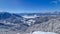 Kobesnock - Scenic view of snow capped mountain peak Dobratsch, Julian Alps and the Karawanks Karawanken