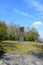 Koblenz, Germany - 04 24 2021: Rittersturz monument in spring