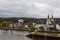 Koblenz, Germany - 11 13 2023: Old town seen from Balduinbrücke