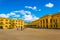 KOBLENZ, GERMANY, AUGUST 13, 2018: Courtyard of Ehrenbreitstein fortress in Koblenz, Germany