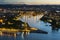 Koblenz Oldtown and Deutsches Eck At Night