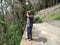 Kodaikanal, Tamilnadu, India-Jul 20 2013:A tourist exploring places with his binocular