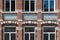 Koekelberg, Brussels Capital Region - Belgium - Brick stone facade of the former Victoria biscuit factory, now the Belgian