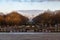 Koekelberg, Brussels Capital Region, Belgium: Cityscape view over the Elisabeth park and downtown financial district