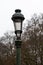 Koekelberg, Brussels Capital Region, Belgium - Vintage streetlight and a background of colorful foliage