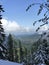 Kofel mountain panorama from Ochsensitz mountain, Bavaria, Germany