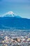 Kofu, Japan skyline with Mt. Fuji