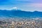 Kofu, Japan skyline with Mt. Fuji