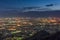 Kofu, Yamanashi, Japan Cityscape at Dusk