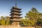 Kofuku ji is one of the Historic Monuments of Ancient Nara as designated by UNESCO in Nara, Japan