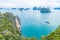 Koh Hong island view point to Beautiful scenery view 360 degree