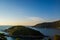 Koh Keaw Yai Island view from Leam PromThep Cape and Sea with yacht in Phuket