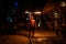 Koh Lipe, Thainald - February 19, 2019: A Fire-Eater performing at the beach of Koh Lipe.