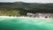 Koh Rong island and beach aerial view in Cambodia