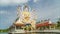 KOH SAMUI, THAILAND - JULY 24, 2018: Timelapse of Tourists Visiting Guan Yin Statue at Plai Laem Temple - Main Symbol