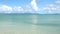 Kohama island and beautiful sea viewed from 1000 feet long Iko pier in Kuroshima island, Okinawa, J