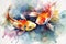 Koi fish watercolor. Generate ai