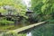 Koishikawa Korakuen Garden in Tokyo, Japan. It was built in the early Edo Period 1600-1867 at the