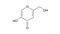 kojic acid molecule, structural chemical formula, ball-and-stick model, isolated image chelation agent