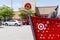 Kokomo - Circa May 2018: Target Retail Store Baskets. Target`s online sales are booming but proving costly to profits III