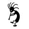 Kokopelli Black Silhouette