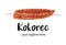 Kokorec vector logo design