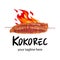 Kokorec vector logo design