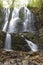 Koleshino waterfalls cascade in Belasica Mountain, North Macedonia