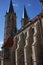 Kolin, Czech Republic - May 22, 2021 - an external support system of the Church of St. Bartholomew