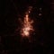 Kolkata city lights map, top view from space. Aerial view on night street lights. Global networking, cyberspace
