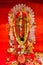 KOLKATA, INDIA - OCTOBER 30, 2016: Image of Kali goddess in Kolkata, Indi