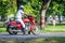 Kolkata police officer riding a motorcycle