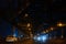 Kolkata, West Bengal, India - 24th October 2020 : Howrah bridge at night. Yellow lighting of bridge at night. Night cityscape