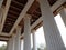 Kolkata, West Bengal/India - Octobar 27, 2012: Cropped and partial view of famous tourist spot `Princep Ghat` building`s pillars a