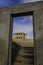 Kolmanskop through door frame