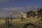 Kolmanskop sign In Namib desert Africa