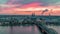 Koln Germany city skyline, Cologne skyline during sunset ,Cologne bridge with cathedral Germany Europe