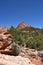 Kolob Canyons landscape in Zion National Park, in the northwest corner of the park, narrow parallel box canyons are cut into the