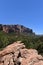 Kolob Canyons landscape in Zion National Park, in the northwest corner of the park, narrow parallel box canyons are cut into the