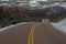 Kolob Terrace Road Curves Through The Snow In The High Country Of Zion