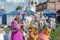 Kolomna, Russia, 12 June 2022. Celebration of the Day of Russia. Elderly Yakut women in national costumes. Elderly Yakut