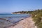 Kolona Beach on the Island of Aegina in Greece