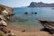 Kolymbia beach with rocky coast, Rhodes