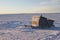 Komatiq or Inuit sled in the community of Cambridge Bay