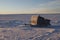 Komatiq or Inuit sled in the community of Cambridge Bay