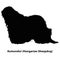Komondor Hungarian Sheepdog breeds vector silhouettes set