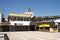 Konak steam boat pier with no body outside and no travellers