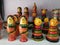 Kondapalli toys -rural women- Kondapalli toys - The Kondapalli toys are made from soft wood known as Tella Poniki, andhra pradesh