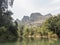 Konglor river and the mountais above the cave